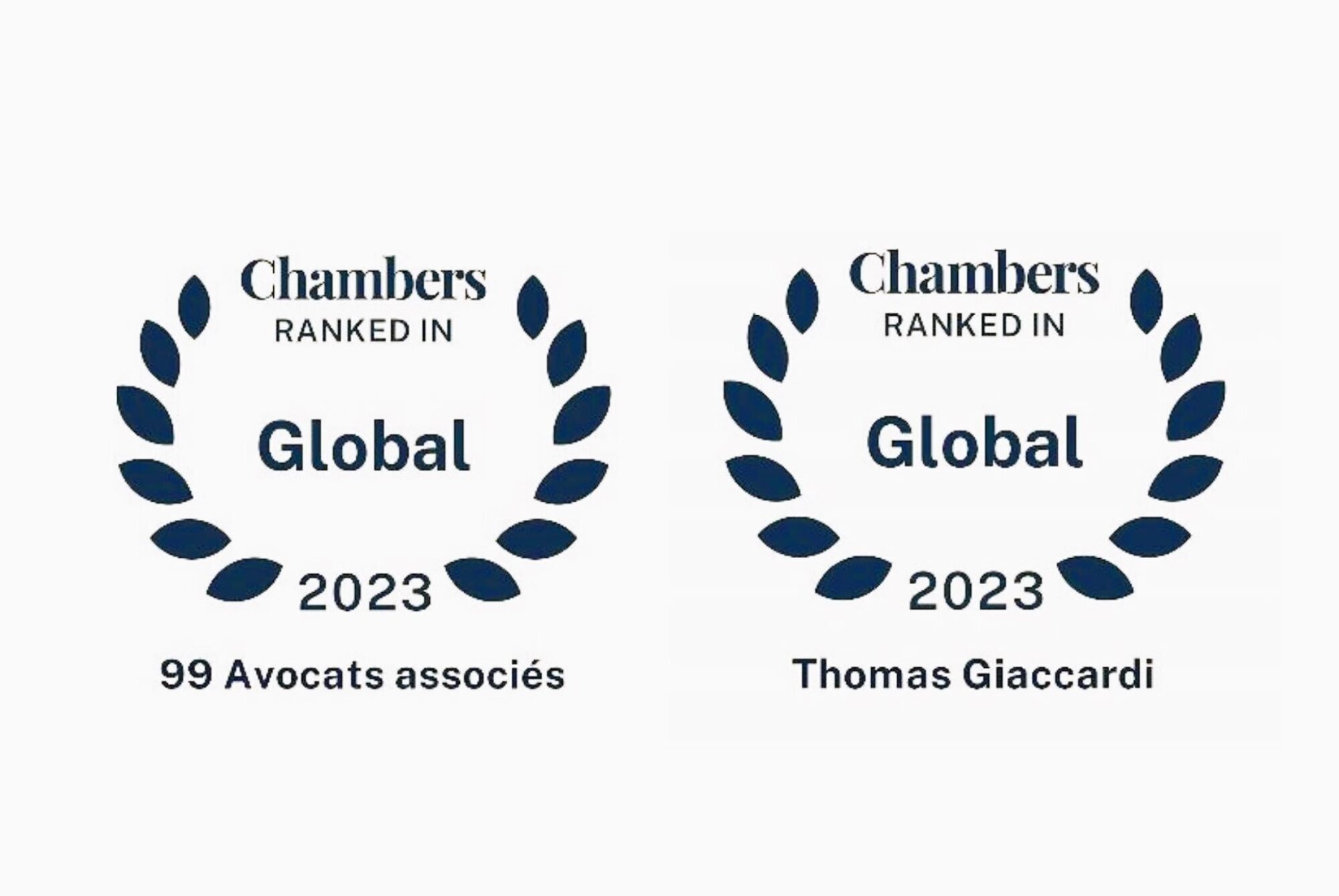Classement dans Chambers Global Guide 2023 • 99 Avocats associés