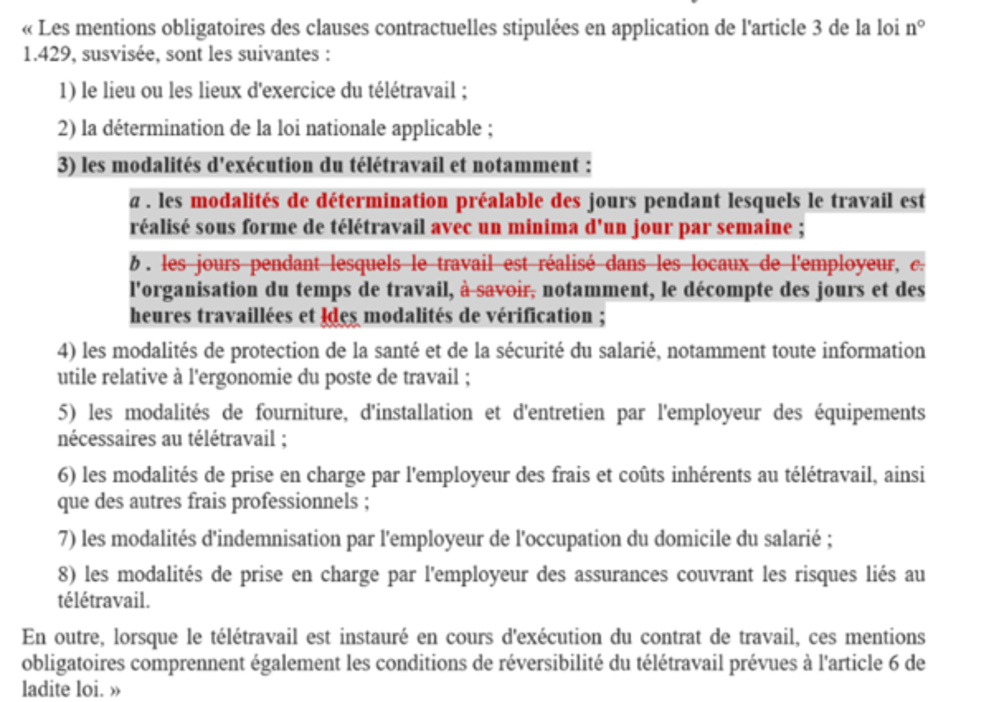 99 Avocats associés • Télétravail modif AM application 2024